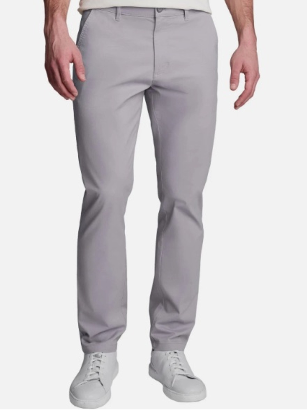 English Laundry Men's Breeze Chino Slimmer Straight Leg Pants, Gray, Size 30x29